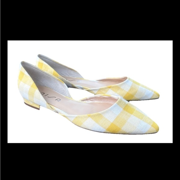Unisa Yellow Gingham Flats – Women’s Size 8M - NWOT - Picture 1 of 6